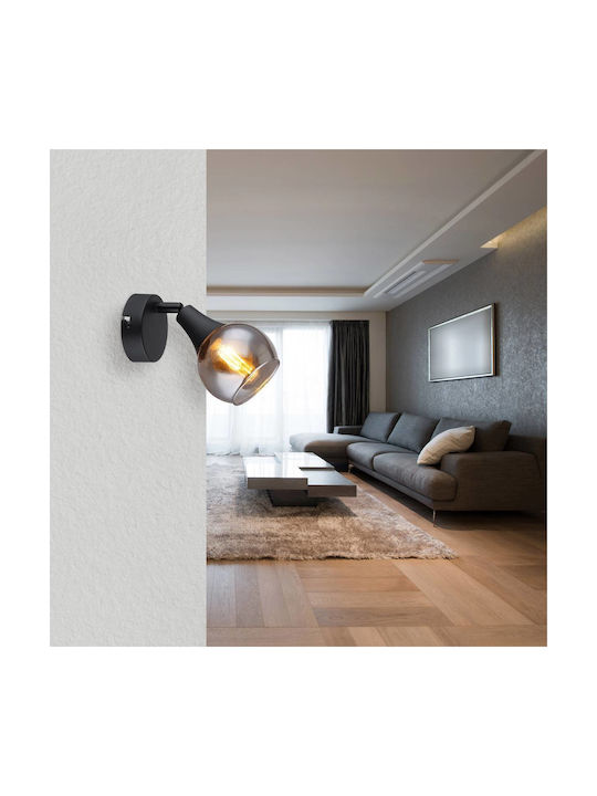 Globo Lighting Φωτιστικό Τοίχου με Ντουί E14 Μαύρο 9x14εκ.