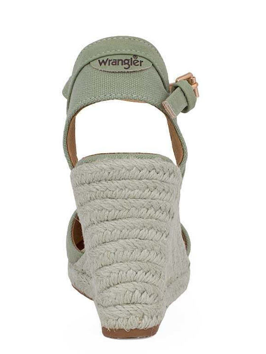 Brava Damenplattformen im Espadrilles-Stil Khaki