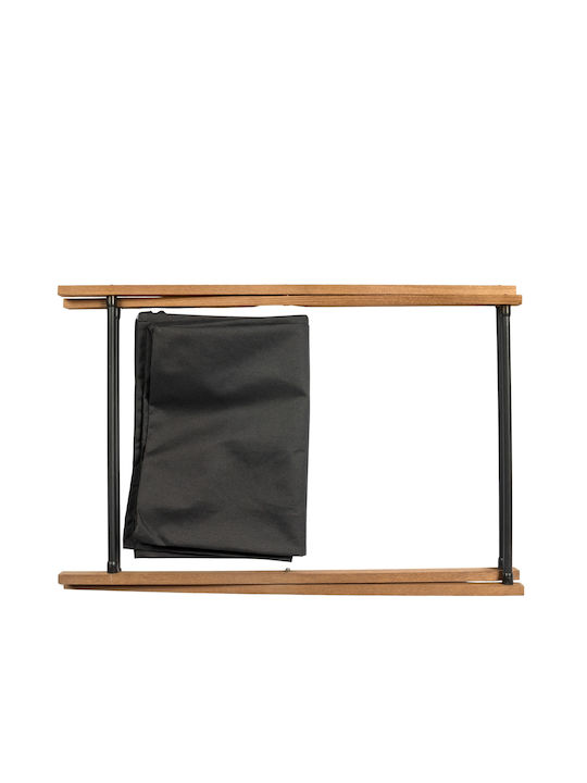 Sepio Καλάθι Απλύτων Υφασμάτινο 39lt με Καπάκι 36.5x43.5x61cm Γκρι