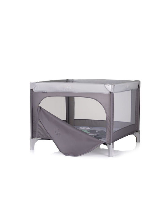 Chipolino Pop Up Παρκοκρέβατο με Στρώμα Γκρι 100x100cm