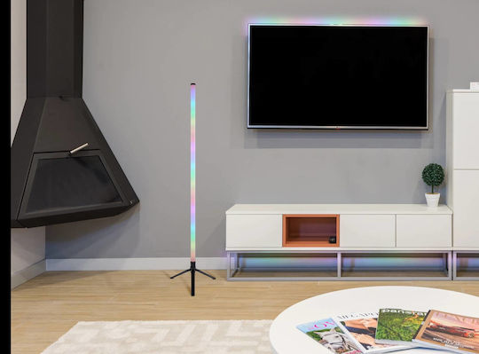 Globo Lighting LED Stehlampe H113 cm mit RGB-Licht Schwarz