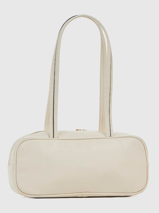 Damentasche Schultertasche Ecru