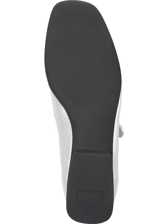 Leather Ballerinas Casi Myra Silver