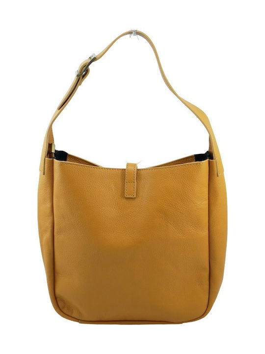 Leder Damentasche Schultertasche Tabac Braun