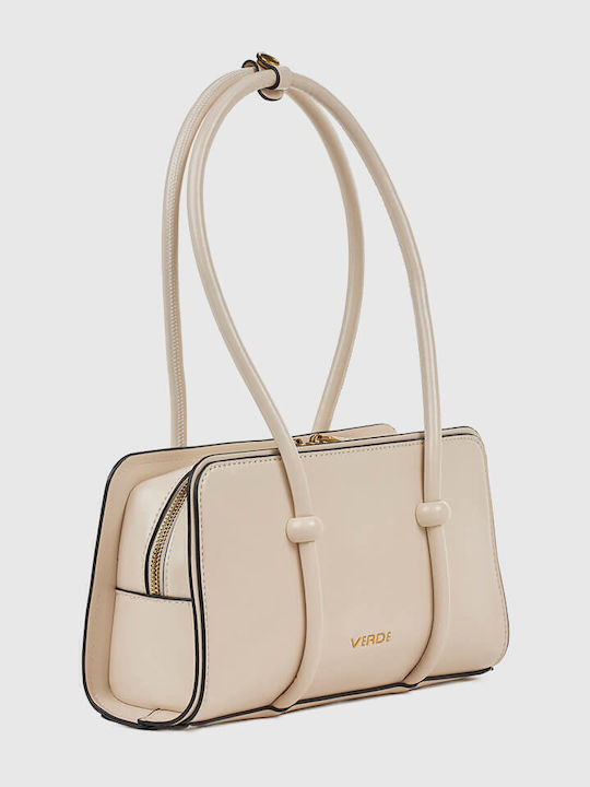 Damentasche Schultertasche Ecru