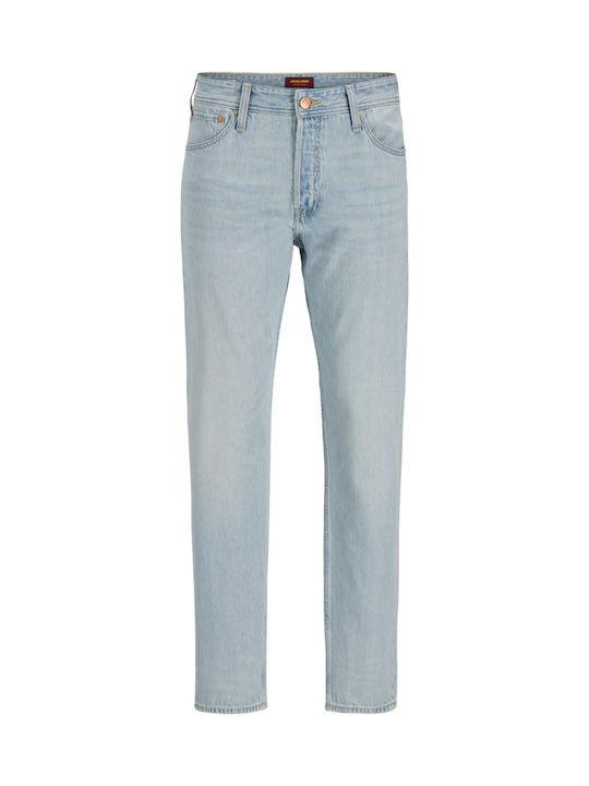 Chris Men's Jeans Pants Relaxed Straight Fit Light Blue