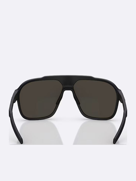 Bliz Herren Sonnenbrille mit Schwarz Kunststoff Gestell und Blau Spiegel Linse
