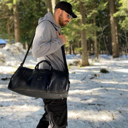 Travel Bag Geantă de voiaj Negru din Piele