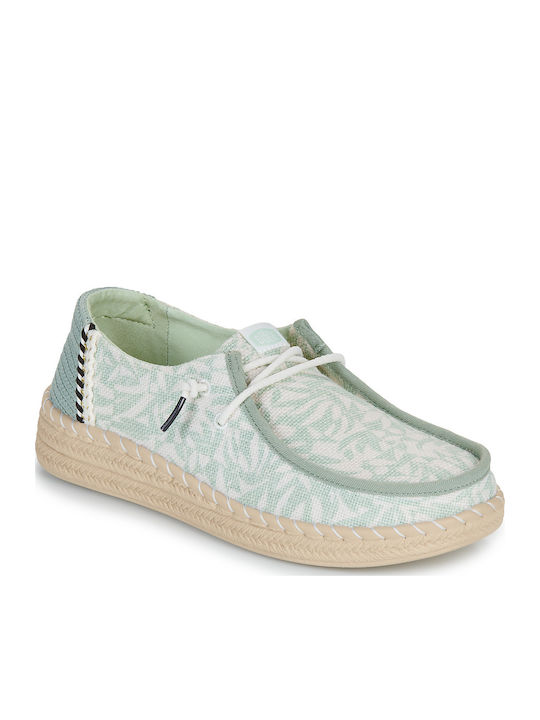 Hey Dude Women's Moccasins in Green Color