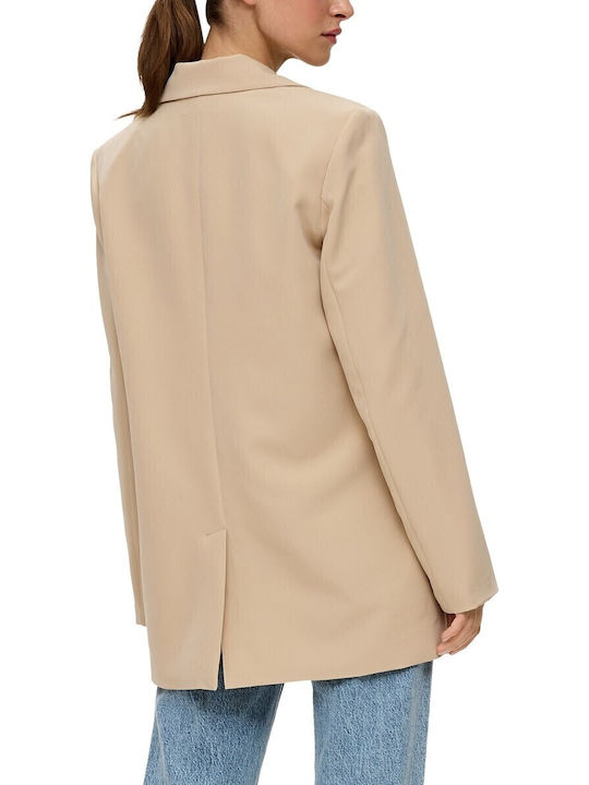 QS Blazer pentru femei Sacou Beige