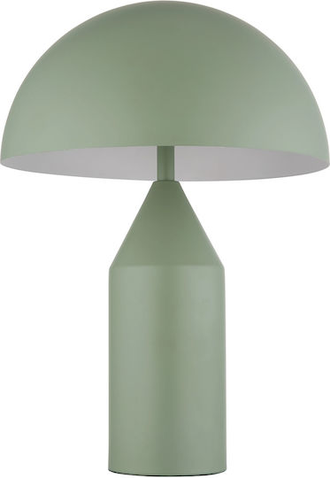 Globo Lighting Metallisches Tischlampen Für E27 Fassung Mit Grünem Hut Und Basis