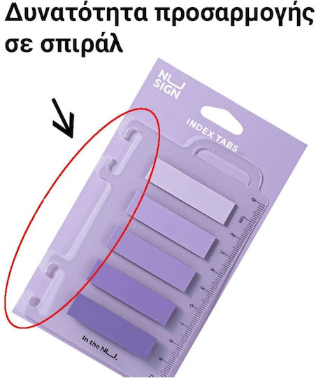 Semne de carte verzi Deli Film Bopp Nusign 44x12mm 5x20 coli