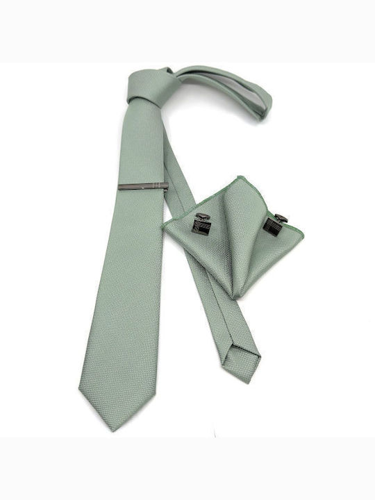 Legend Accessories Σετ Ανδρικής Γραβάτας σε Πράσινο Χρώμα Legend Accessories Σετ Ανδρικής Γραβάτας σε Πράσινο Χρώμα