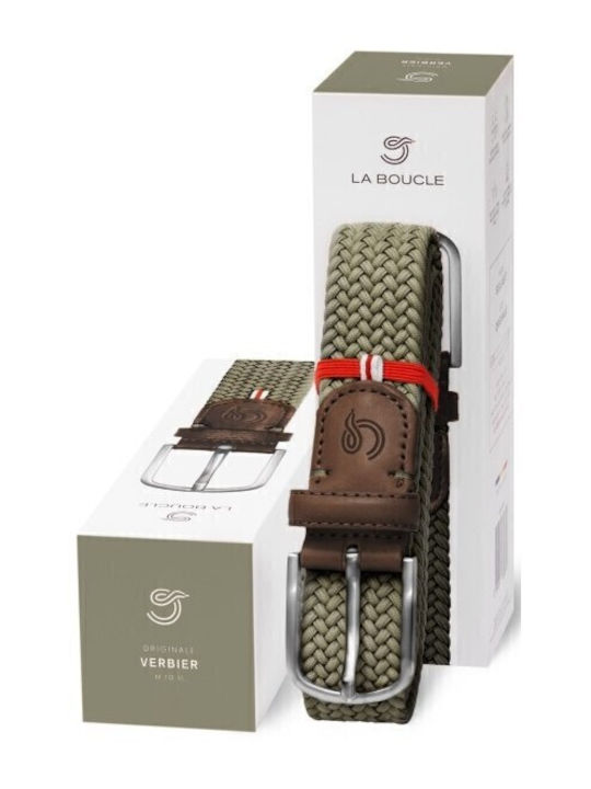 Verbier Elastic Men's Belt Knitted Brown