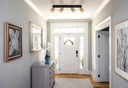 Globo Lighting Σποτ με 4 Φώτα και με Ντουί GU10 σε Καφέ Χρώμα