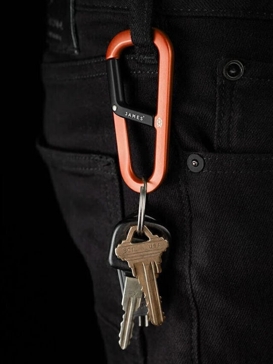 Schlüsselanhänger Karabiner James Brand Hardin Gelb