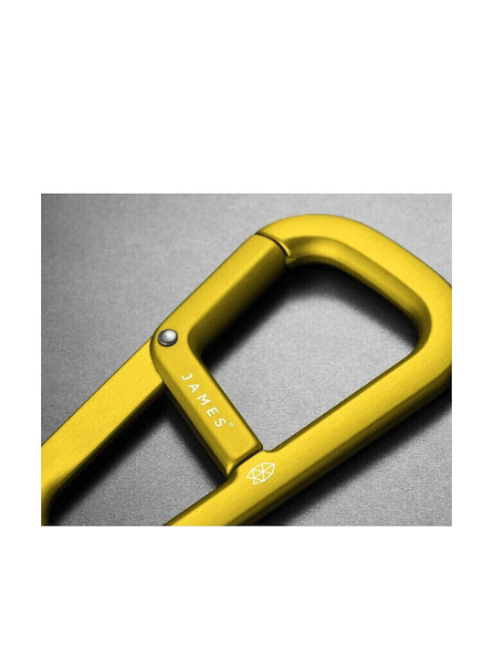 Schlüsselanhänger Karabiner James Brand Hardin Gelb