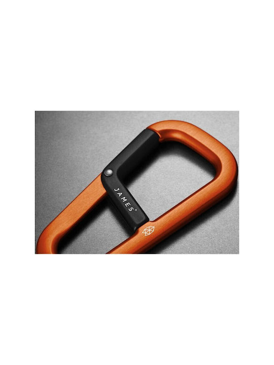Karabiner-Schlüsselanhänger James Brand Hardin Schwarz