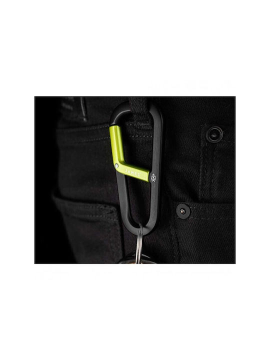 Karabiner-Schlüsselanhänger James Brand Hardin Schwarz