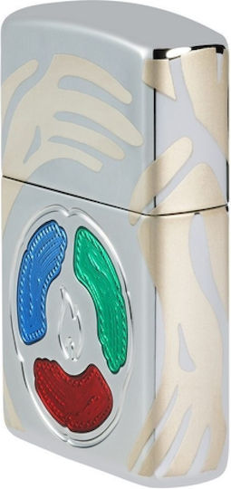 Zippo Armor Collectible Αναπτήρας Φλόγας σε Ασημί χρώμα