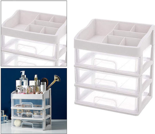 Organizator Cosmetice Cu Sertare și Separatoare Transparent