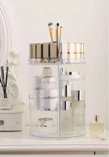 Rotating Makeup Organizer Cosmetic Jewelry Perfume Container