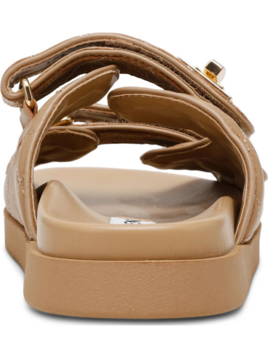 Schmona Leather Women's Flat Sandals in Brown Color