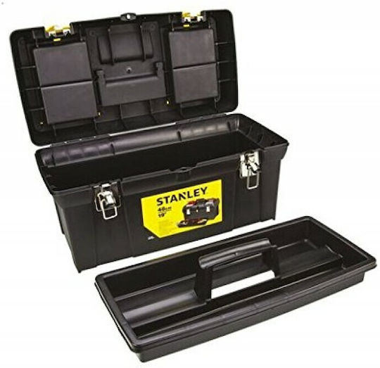 Stanley Series 2000 Hand Tool Case Plastic with Tobacco Case Dimensions: W48.9xD26xH24.8cm