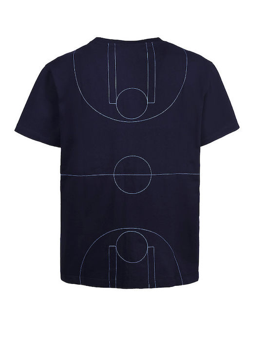 Antetokounbros X Mauna Kea Basketball Court Graphic Tee Navy Antetokounbros X Mauna Kea Basketball Court Graphic Tee Navy
