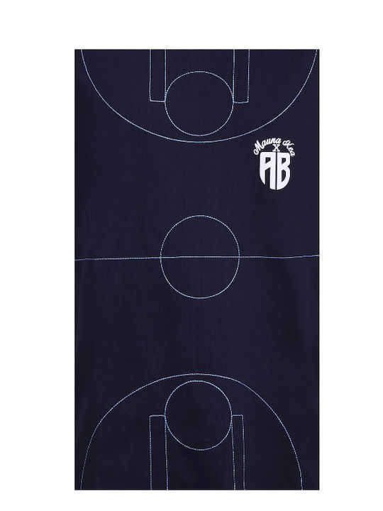 Antetokounbros X Mauna Kea Basketball Court Graphic Tee Navy