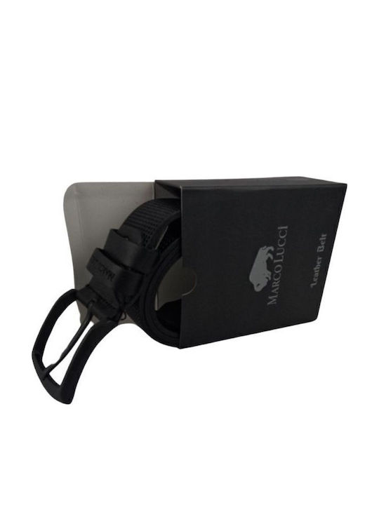 Klassischer Herrenledergürtel Dac Shop Mahagoni Schwarz 125 cm
