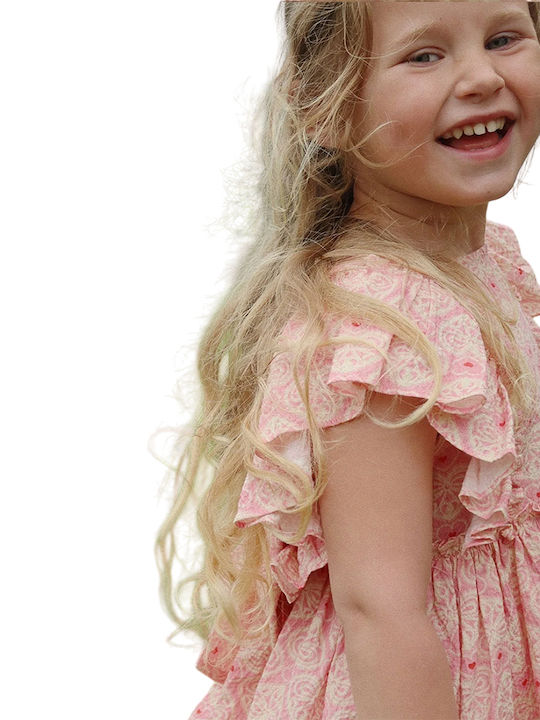 Παιδικό Φόρεμα Lacy Pink
