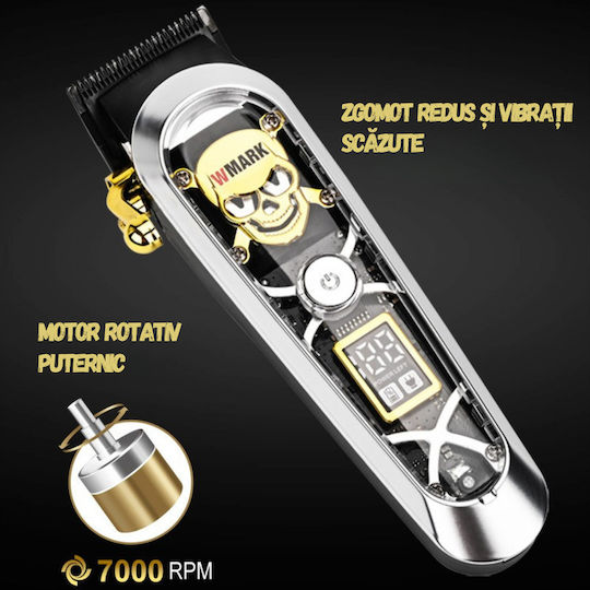 Professional Rechargeable Hair Clipper Black