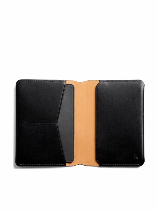 Leather Men's Wallet Travel with RFID Black