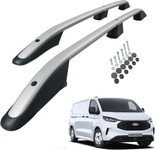 Omtec Parallel Aluminum Roof Bars Elegance L1 Ford Tourneo Custom 2023+ Maximum Load Weight 75kg Omtec 2 Pcs 2659930/om