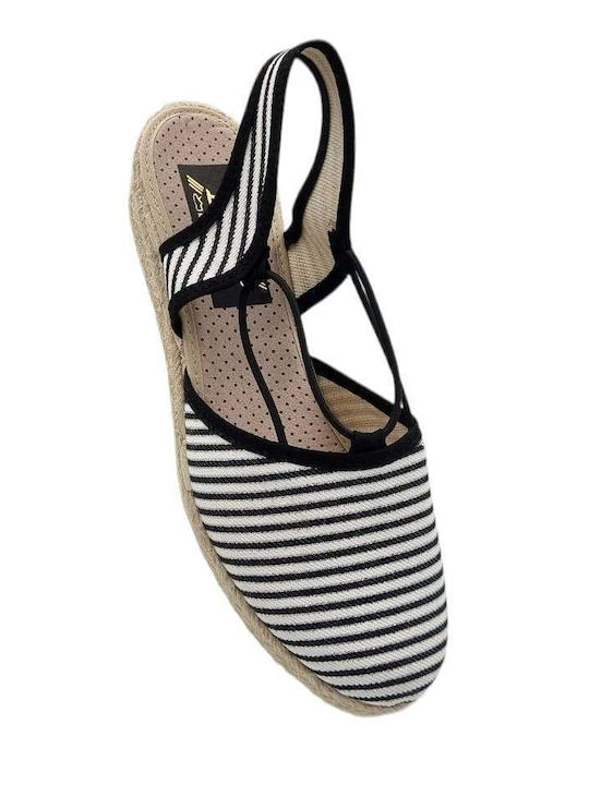 Damenplattformen im Espadrilles-Stil Weiß
