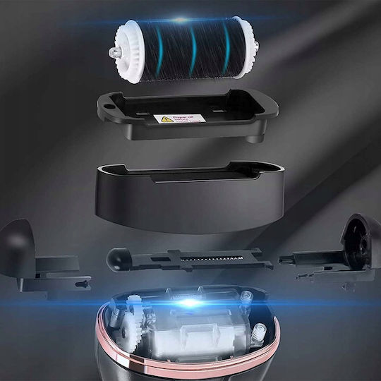Set Newevo Pila Electrică pentru Călcâie cu Afișaj Digital, Baterie 1200 mAh, 2 Viteze, 2400 Rpm, 6 Capete Incluse, Lanternă LED, Accesorii Incluse, Îndepărtează Pielea Moartă