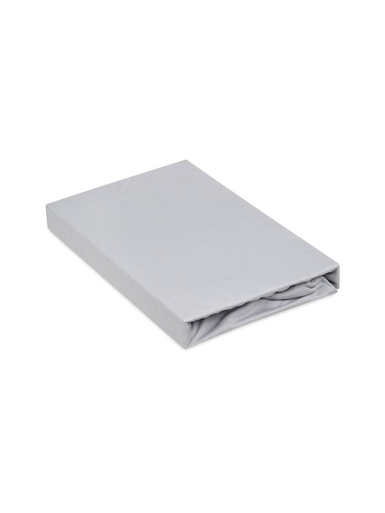Matex Bettlaken King Size mit Gummiband 190x210cm. Gray_42