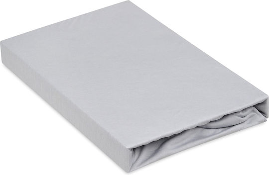 Matex Σεντόνι King Size με Λάστιχο 190x210εκ. Gray_42