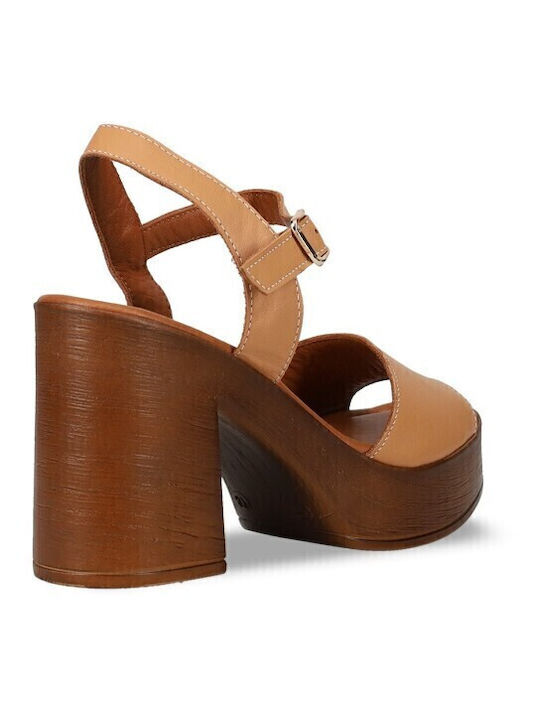Δερμάτινα Πέδιλα Καφέ