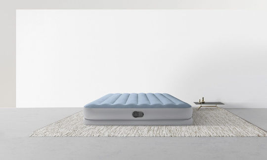 Intex Air Mattress Double with Integrated Electric Pump Mid-Rise Comfort 203x152x36cm