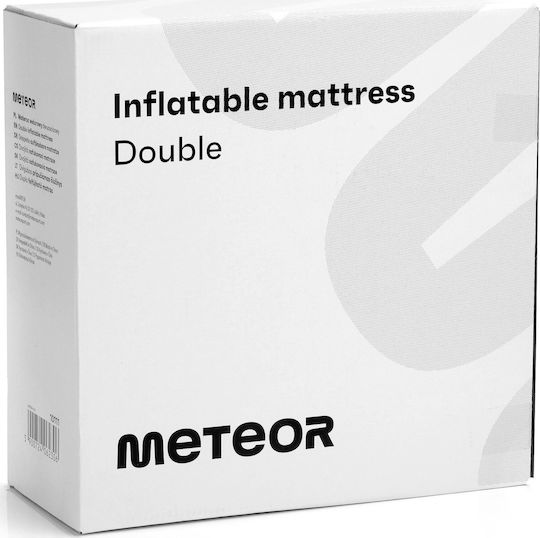 Meteor Φουσκωτό Στρώμα Ύπνου Διπλό Universal 188x137x22εκ. Μαύρο
