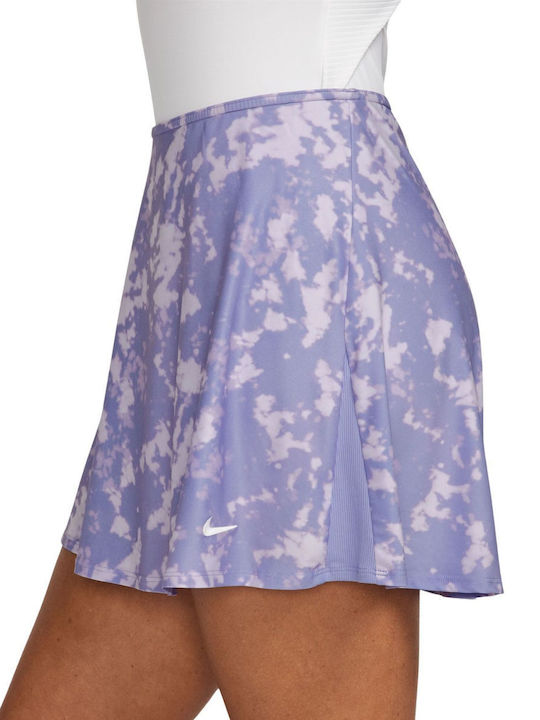 Nike Victory Women's Dri-fit Flouncy Printed Women's Tennis Skirt Lilac Ice White