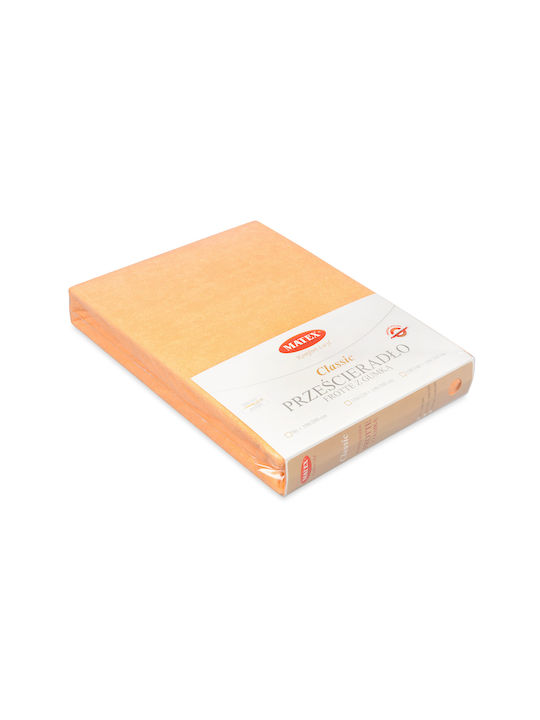 Matex Σεντόνι Μονό με Λάστιχο 90x200+20εκ. Orange_08