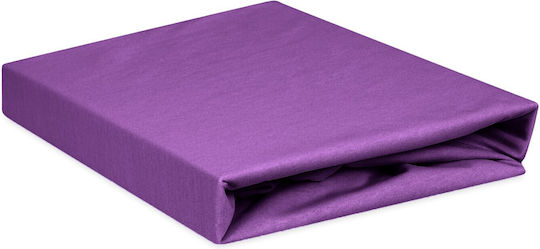 Matex Σεντόνι Ημίδιπλο με Λάστιχο 130x190εκ. Purple_23