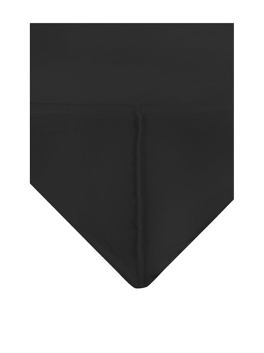Matex Чаршаф Единично с Ластик 90x200+25см. Черно
