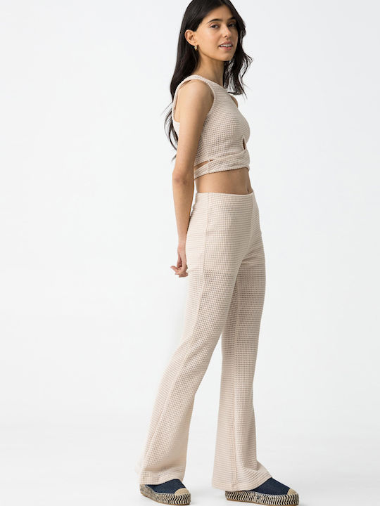Kids' Fabric Pants Beige