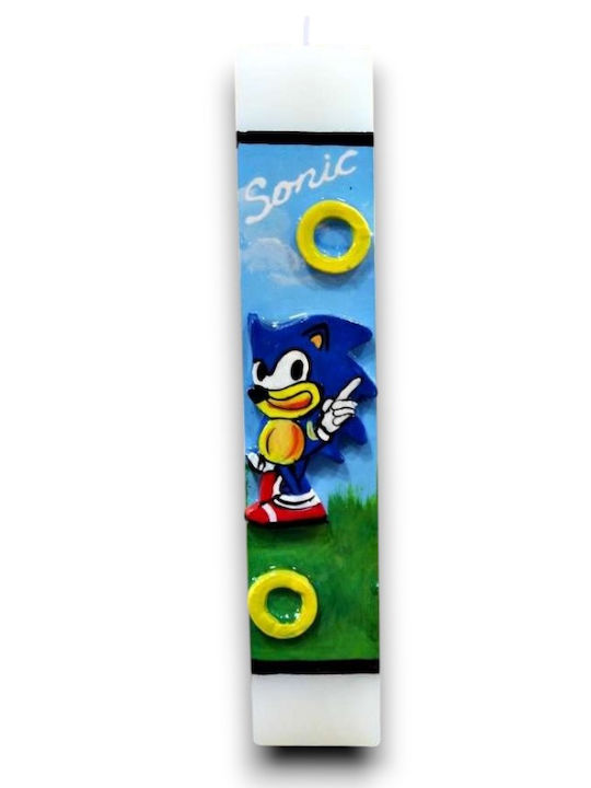 Easter Candle Sonic the Hedgehog Round Sonic 25cm