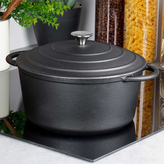 Vilde Cast Line Deep Cast Iron Pot 5lt 26cm