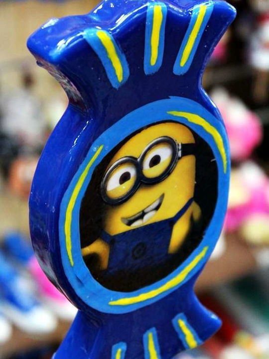 Osterkerze Spiderman Handgefertigt Minion 19cm Blau
